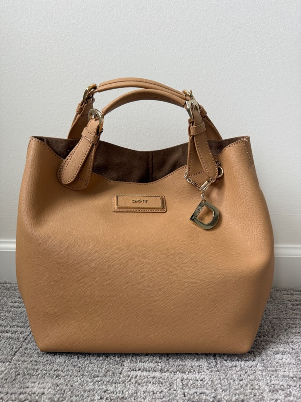 DKNY Leather Top-Handle Purse
